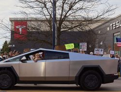 The Proud Boys and Militias Come to Tesla’s Defense