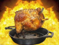 If You Like to Get Nerdy in the Kitchen, Try Roasting a Chicken on a Stick